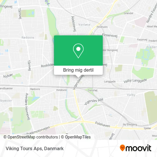 Viking Tours Aps kort