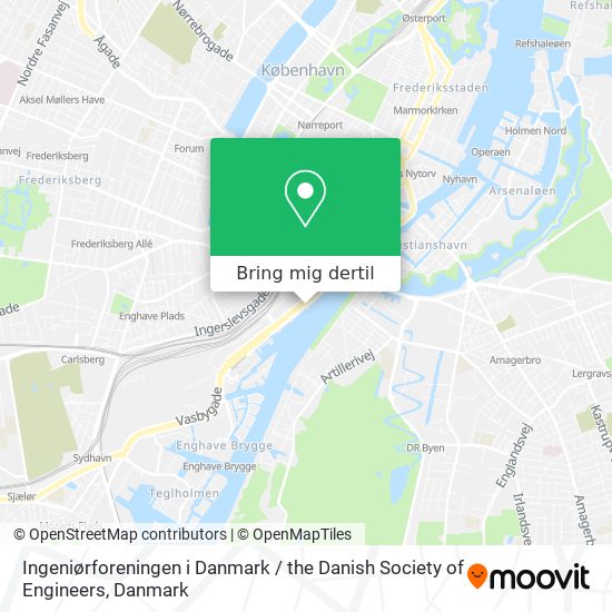 Ingeniørforeningen i Danmark / the Danish Society of Engineers kort