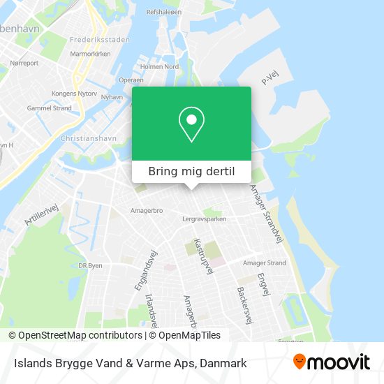 Islands Brygge Vand & Varme Aps kort