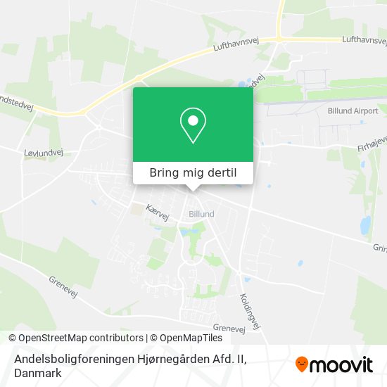 Andelsboligforeningen Hjørnegården Afd. II kort