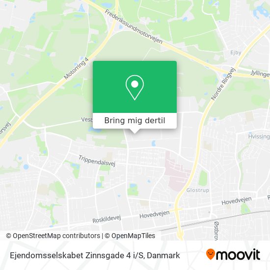 Ejendomsselskabet Zinnsgade 4 i / S kort