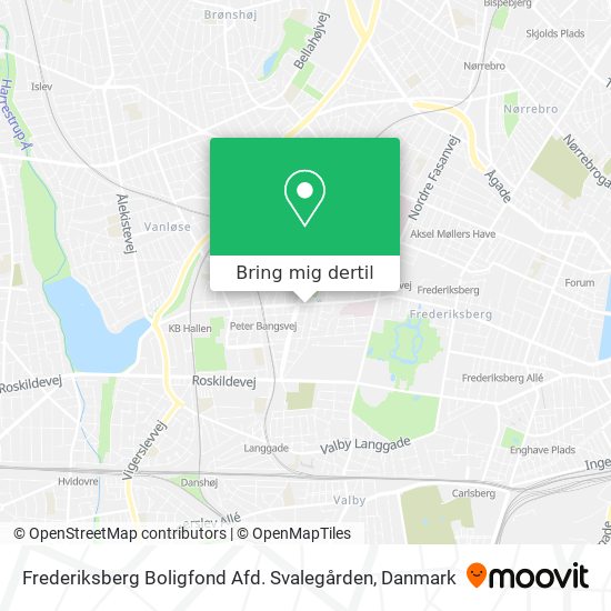 Frederiksberg Boligfond Afd. Svalegården kort