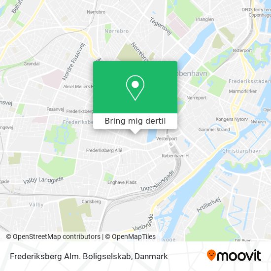 Frederiksberg Alm. Boligselskab kort