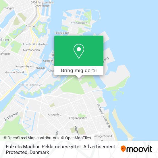 Folkets Madhus Reklamebeskyttet. Advertisement Protected kort