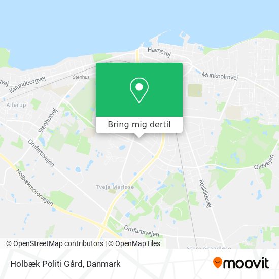 Holbæk Politi Gård kort