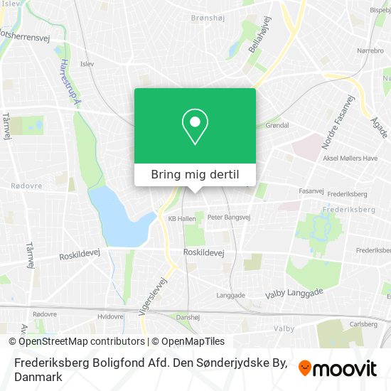 Frederiksberg Boligfond Afd. Den Sønderjydske By kort