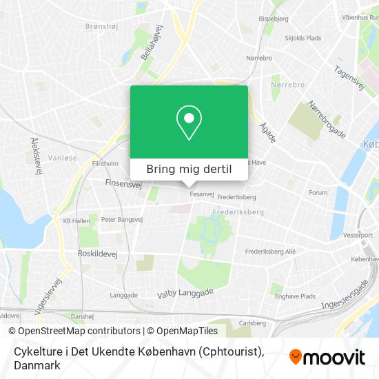 Cykelture i Det Ukendte København (Cphtourist) kort
