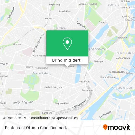 Restaurant Ottimo Cibo kort