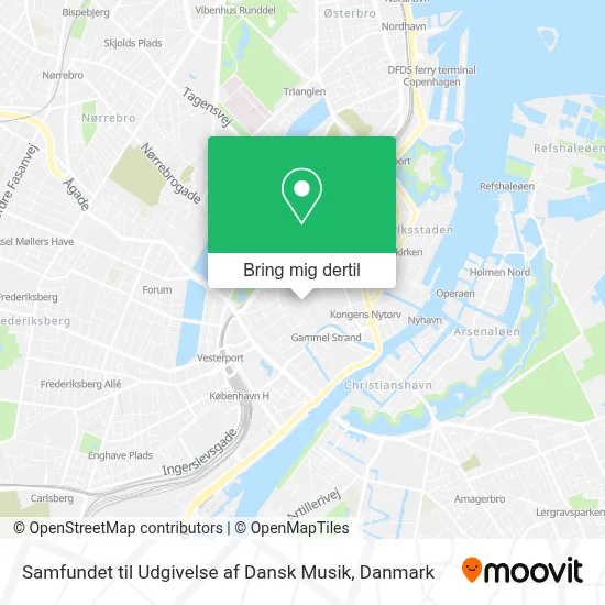 Samfundet til Udgivelse af Dansk Musik kort
