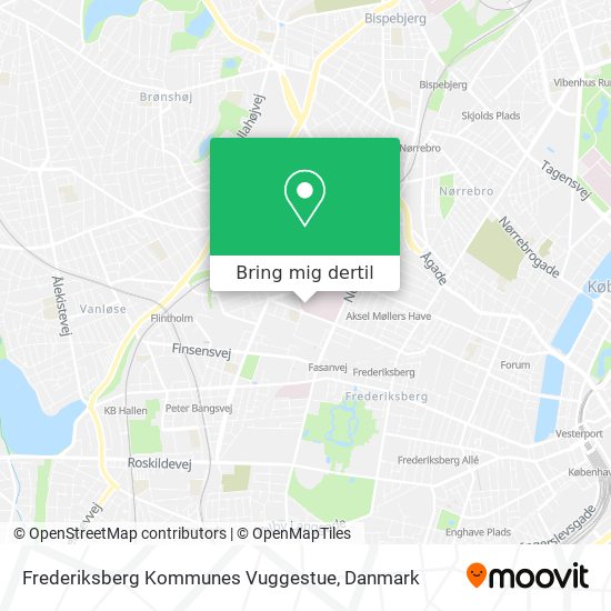 Frederiksberg Kommunes Vuggestue kort