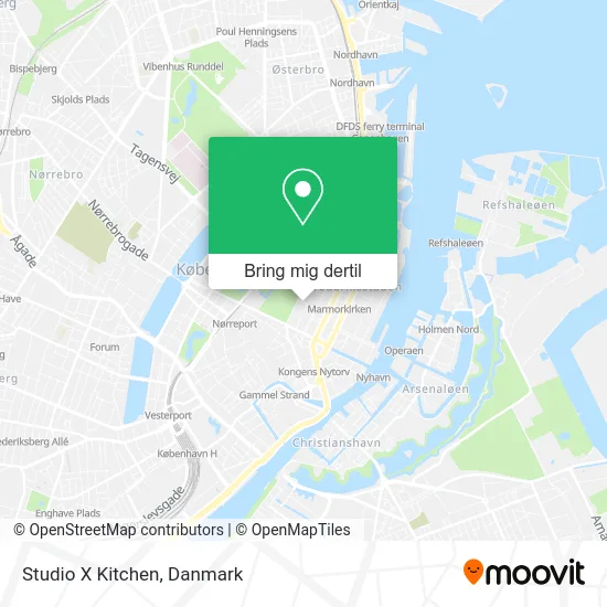 Studio X Kitchen kort