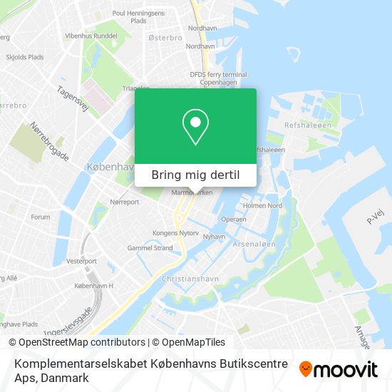 Komplementarselskabet Københavns Butikscentre Aps kort