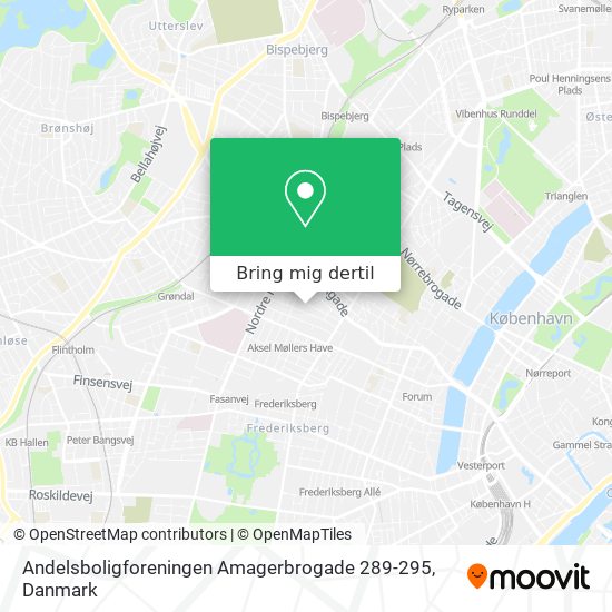 Andelsboligforeningen Amagerbrogade 289-295 kort