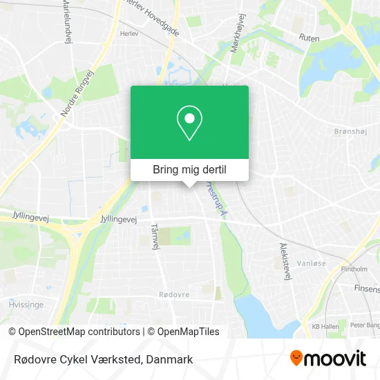 Rødovre Cykel Værksted kort