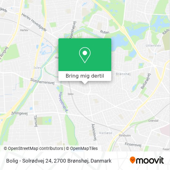 Bolig - Solrødvej 24, 2700 Brønshøj kort