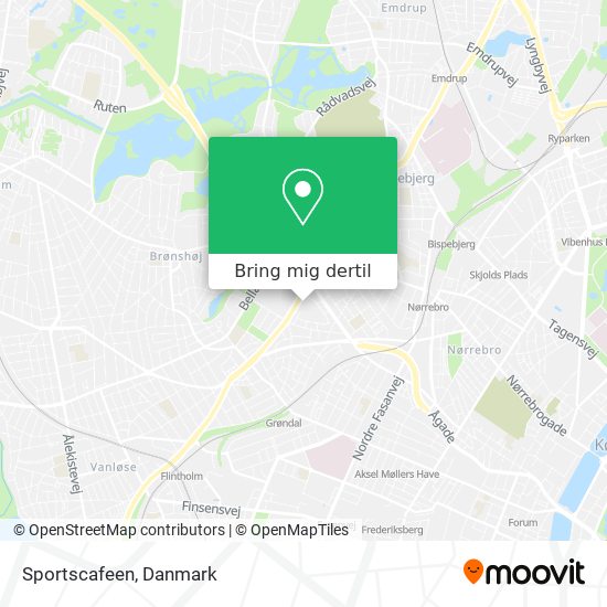 Sportscafeen kort