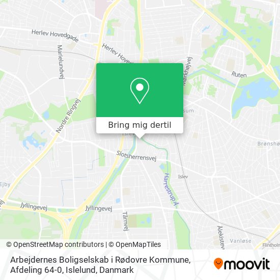 Arbejdernes Boligselskab i Rødovre Kommune, Afdeling 64-0, Islelund kort
