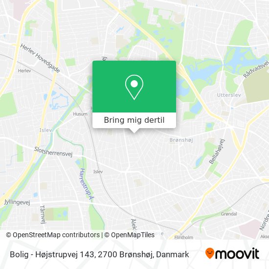 Bolig - Højstrupvej 143, 2700 Brønshøj kort