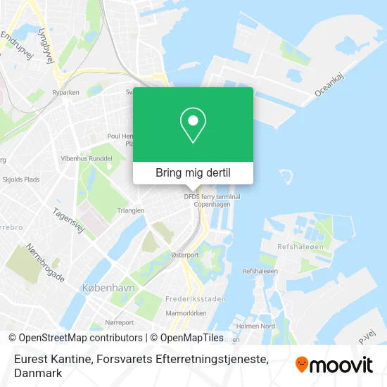 Eurest Kantine, Forsvarets Efterretningstjeneste kort