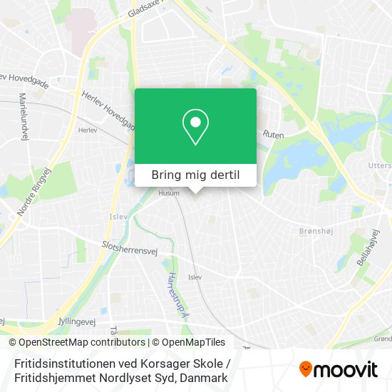 Fritidsinstitutionen ved Korsager Skole / Fritidshjemmet Nordlyset Syd kort