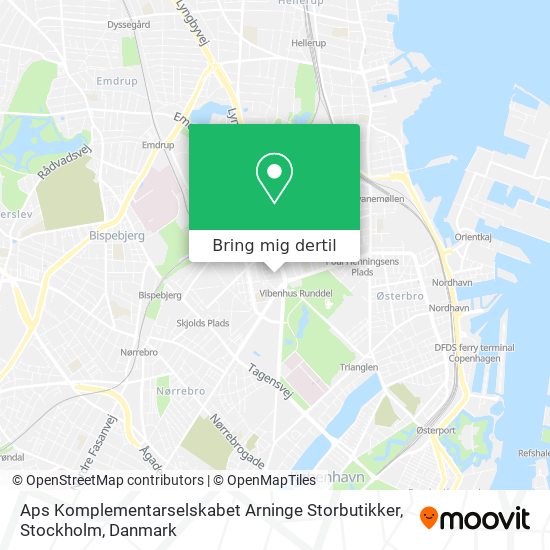 Aps Komplementarselskabet Arninge Storbutikker, Stockholm kort