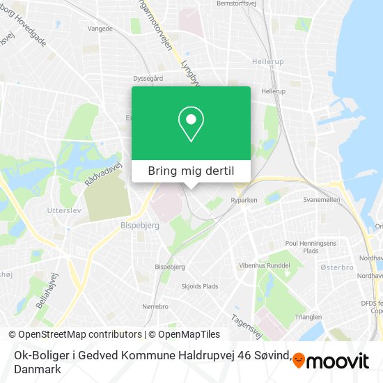 Ok-Boliger i Gedved Kommune Haldrupvej 46 Søvind kort