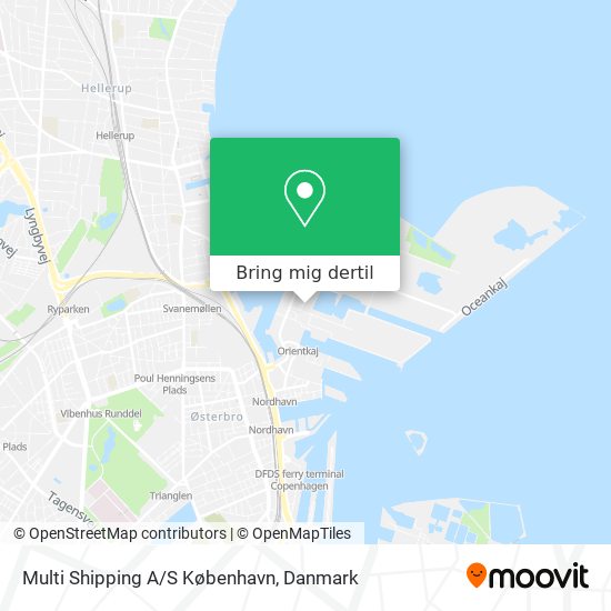 Multi Shipping A/S København kort