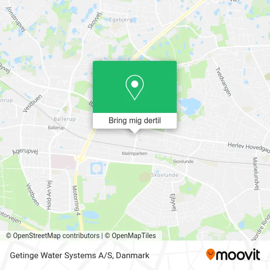 Getinge Water Systems A/S kort