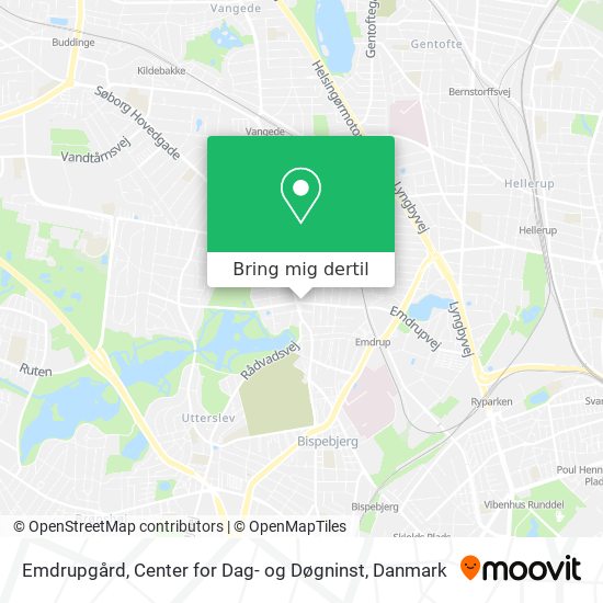 Emdrupgård, Center for Dag- og Døgninst kort