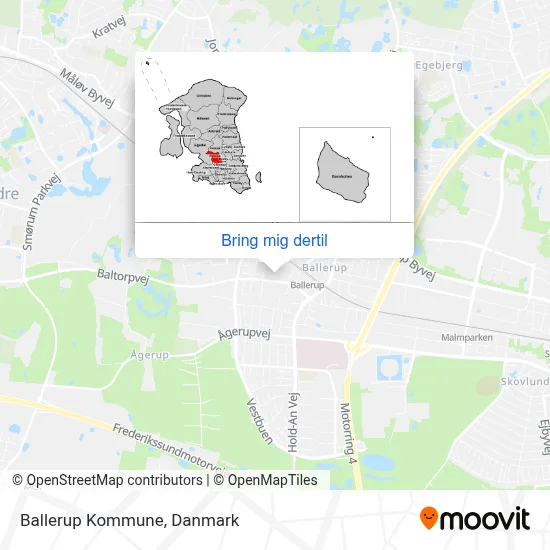 Ballerup Kommune kort