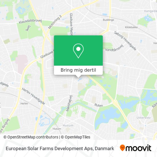 European Solar Farms Development Aps kort