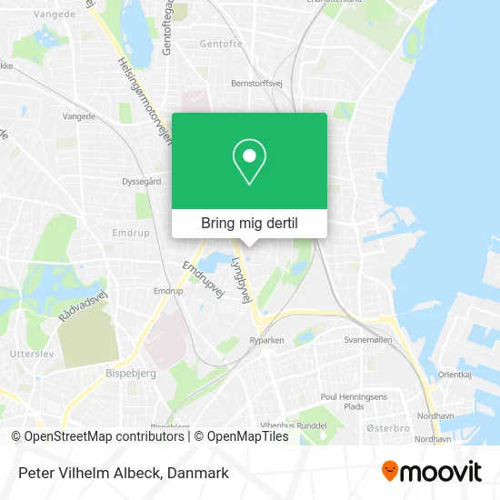 Peter Vilhelm Albeck kort