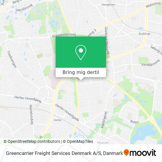 Greencarrier Freight Services Denmark A / S kort