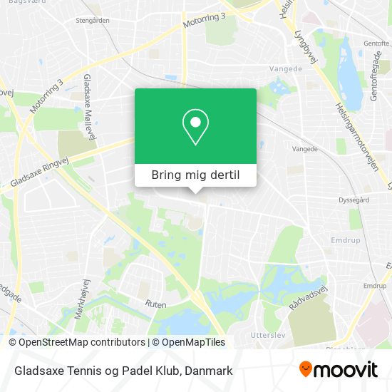 Gladsaxe Tennis og Padel Klub kort