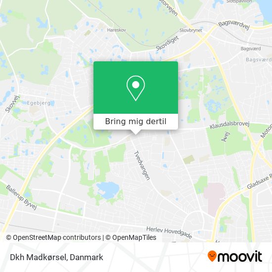 Dkh Madkørsel kort