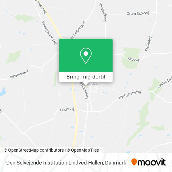 Den Selvejende Institution Lindved Hallen kort