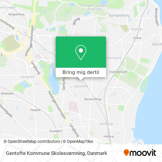 Gentofte Kommune Skolesvømning kort