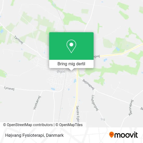 Højvang Fysioterapi kort
