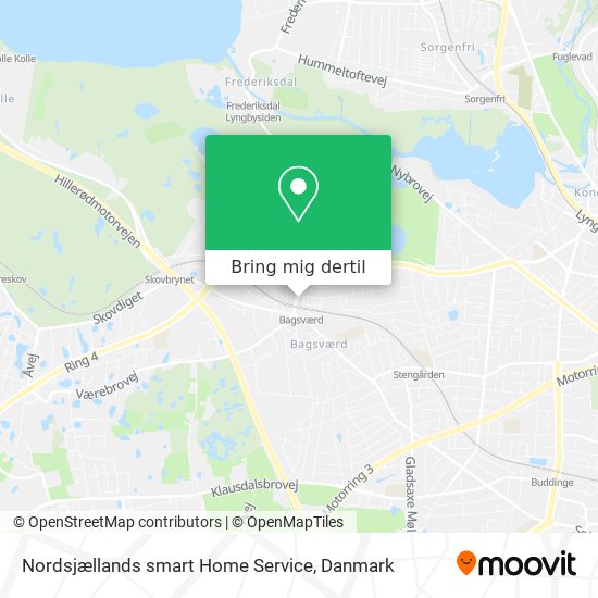 Nordsjællands smart Home Service kort