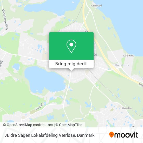 Ældre Sagen Lokalafdeling Værløse kort