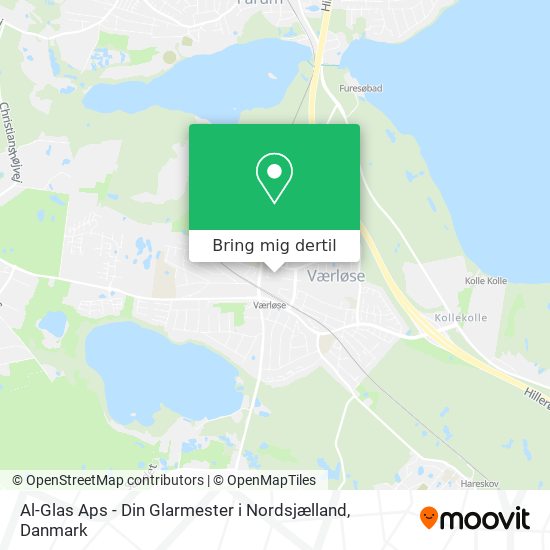 Al-Glas Aps - Din Glarmester i Nordsjælland kort