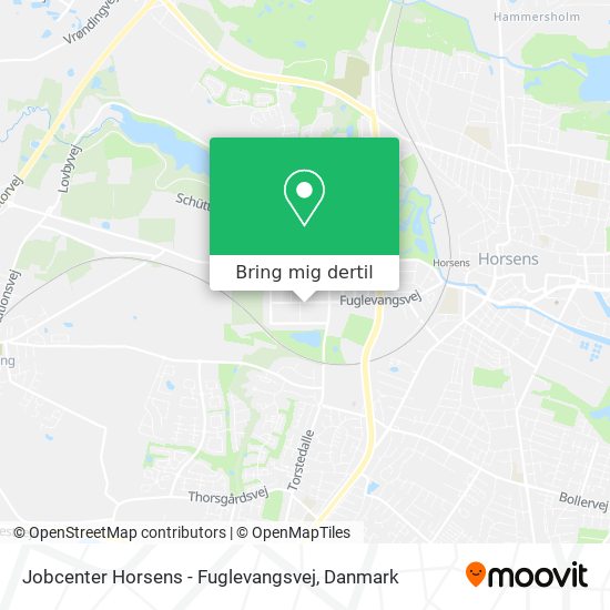 Jobcenter Horsens - Fuglevangsvej kort