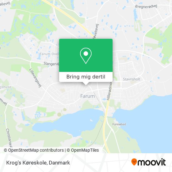 Krog's Køreskole kort