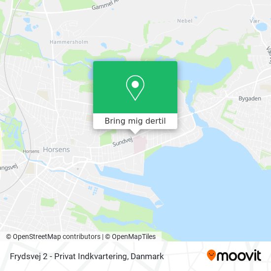 Frydsvej 2 - Privat Indkvartering kort