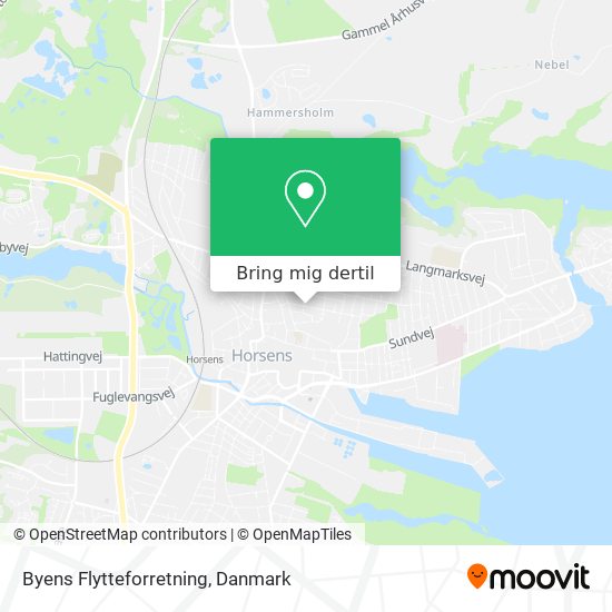 Byens Flytteforretning kort