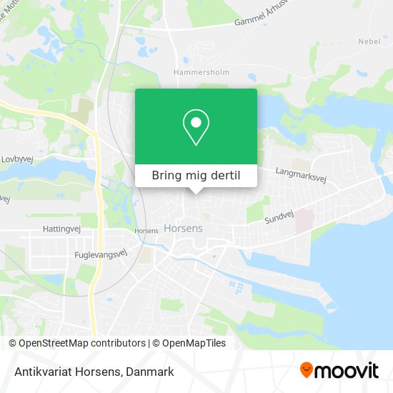 Antikvariat Horsens kort