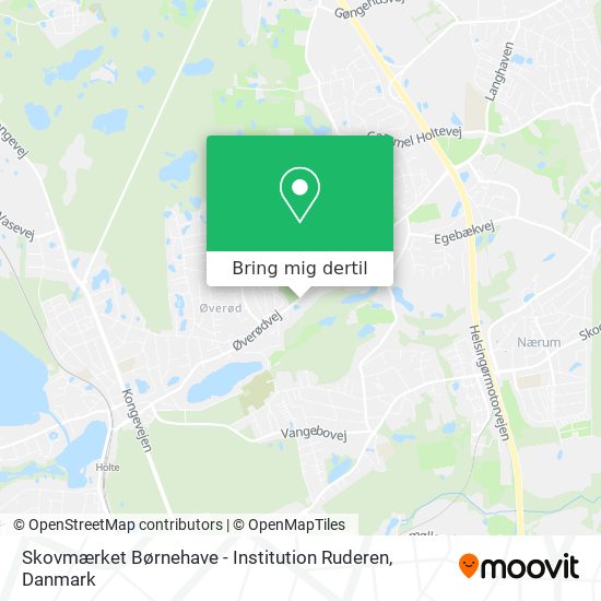 Skovmærket Børnehave - Institution Ruderen kort