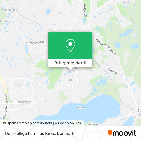 Den Hellige Families Kirke kort