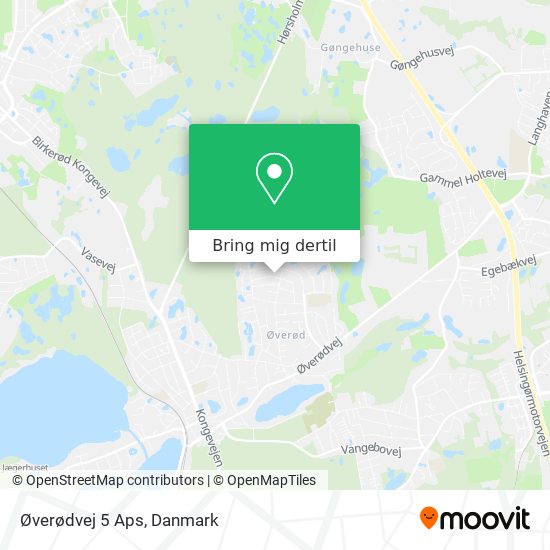 Øverødvej 5 Aps kort