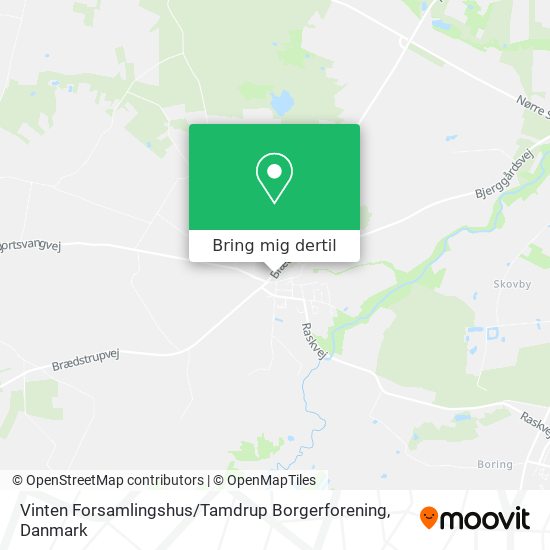 Vinten Forsamlingshus / Tamdrup Borgerforening kort